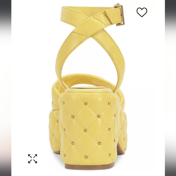 Vince Camuto Womens Ellah Platform Sandal Lemoncello 6M - Picture 3 of 7